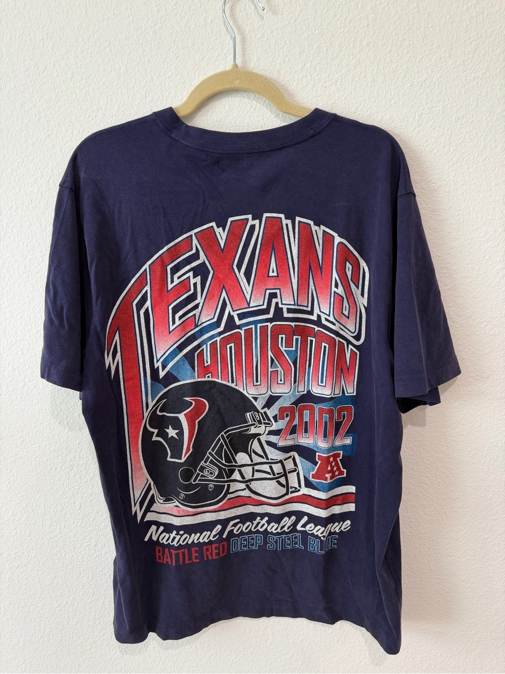 Abercrombie & Fitch Navy Houston Texans Logo Tee - Picture 3 of 3
